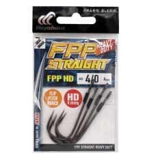 Hayabusa FPP HD Straight Güçlendirilmiş Delikli Lüfer İğnesi Black Nikel