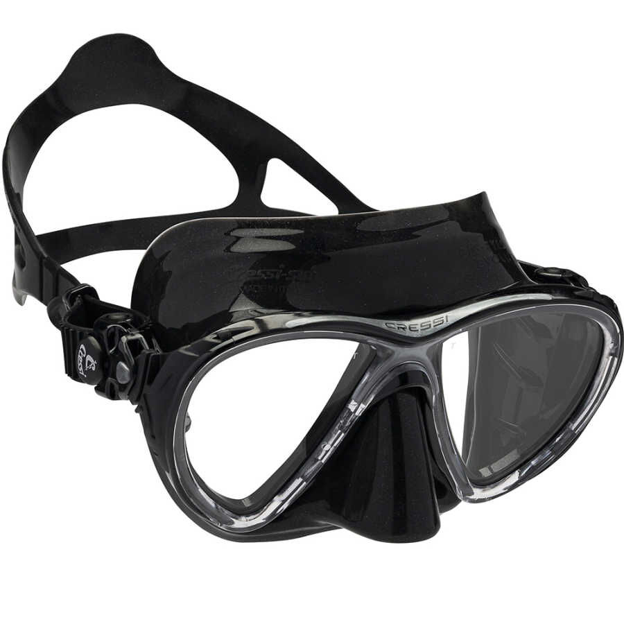 Cressi Big Eyes Evolution Dalış Maskesi BLACK-BLACK