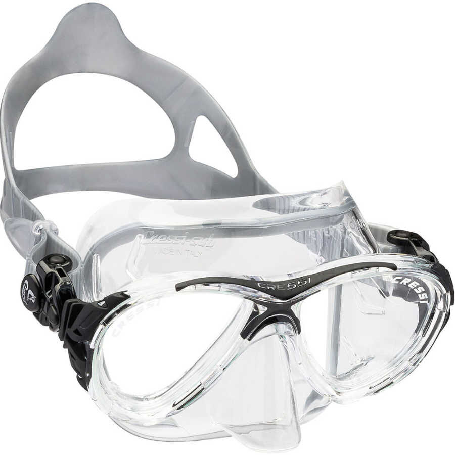 Cressi Eyes Evolution Crystal Dalış Maskesi CLEAR-BLACK