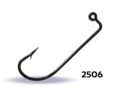 Youvella 2506 Jig Head İğnesi Dövme Delikli Uzun 100lü Kutu Black Nikel Standart - 2-0