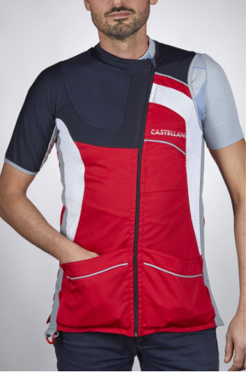 Castellani TK PRO Atış Yeleği Kırmızı Beyaz