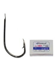 Youvella 1401 Kısa Pala Dövme Olta İğnesi 100lü Kutu Black Nikel