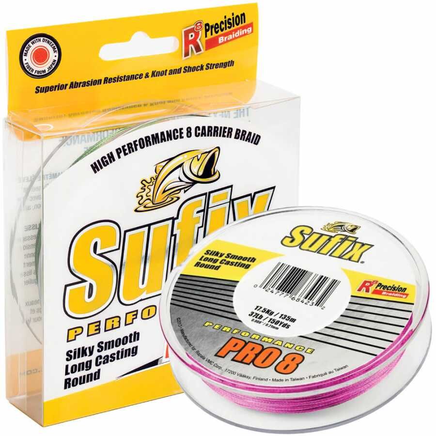 Sufix Performance Pro8 İp Misina PINK - 0.24MM - 135MT - 19.5KG