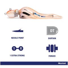 Mustad Inkvader Octopus Jig Sahte Yem RIF - REEF - 230GR