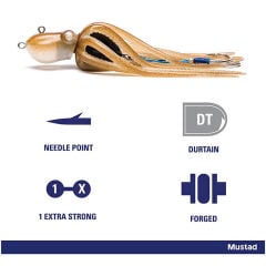 Mustad Inkvader Octopus Jig Sahte Yem SAN - SAND - 60GR