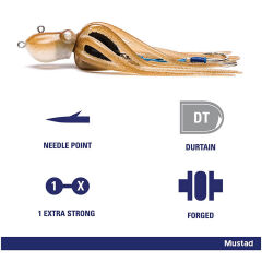 Mustad Inkvader Octopus Jig Sahte Yem SAN - SAND - 60GR