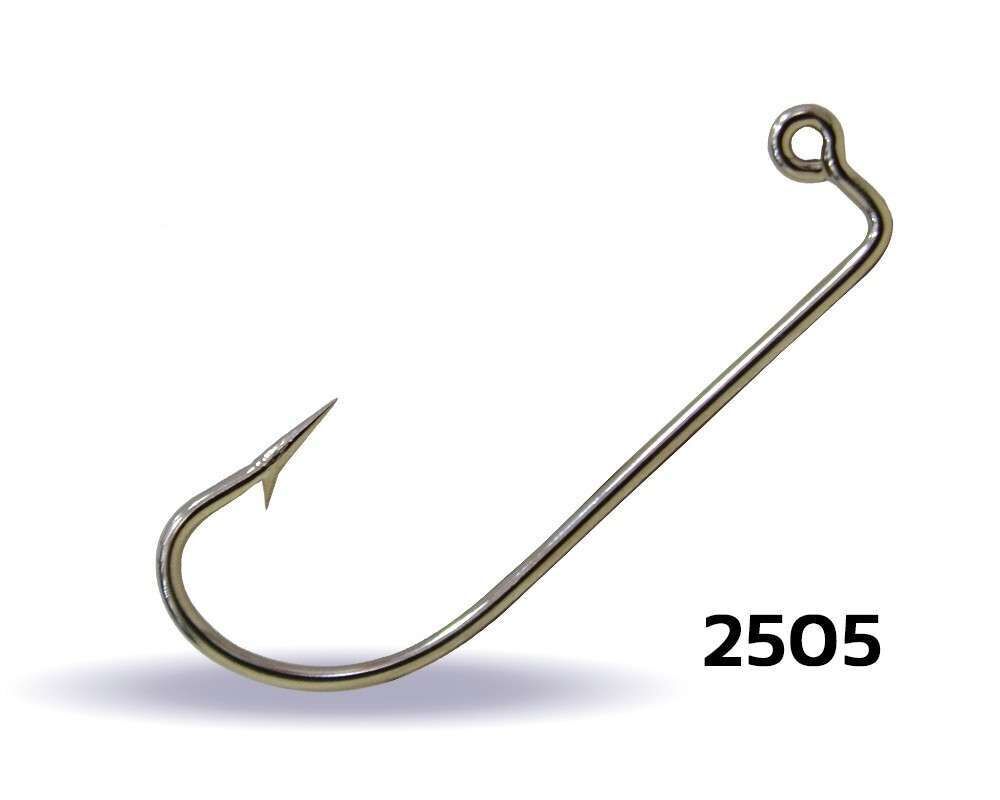 Youvella 2505 Jig Head İğnesi Dövme Delikli Uzun 100lü Kutu Nikel Standart - 1-0