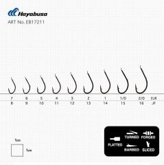 Hayabusa HMRS 172 Tırnaklı Canlı Yem İğnesi 15li Paket Nikel