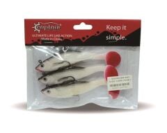 Captain 3568 Cracker Soft 12cm Levrek Turna Silikonu 3lü Set Suni Balık 4