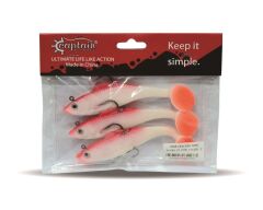Captain 3568 Cracker Soft 12cm Levrek Turna Silikonu 3lü Set Suni Balık 4