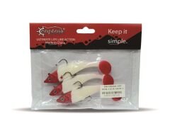 Captain 3567 Cracker Soft 10cm Levrek Turna Silikonu 3lü Set Suni Balık