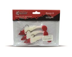 Captain 3567 Cracker Soft 10cm Levrek Turna Silikonu 3lü Set Suni Balık 4