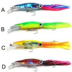 Captain 3450 Octopus Fringed 20cm Floating 36gr Kalamar Maketi