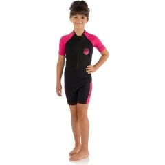 Cressi Little Shark Junior Shorty Dalış Elbisesi BLACK / YELLOW - 2MM - 9/10 YAŞ