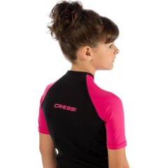 Cressi Little Shark Junior Shorty Dalış Elbisesi BLACK / PINK - 2MM - 9/10 YAŞ