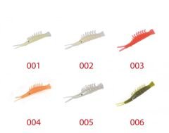 Captain 3052 Silikon Karides 6cm Suni Yem 5li Paket