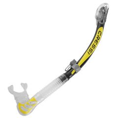 Cressi Alpha Ultra Dry Şnorkel BLACK-YELLOW