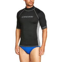 Cressi Rash Guard Man Kısa Kollu T-Shirt BLUE-WHITE - NO:4 - L