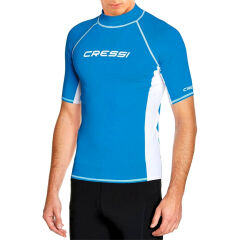 Cressi Rash Guard Man Kısa Kollu T-Shirt BLUE-WHITE - NO:2 - S