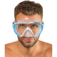 Cressi Liberty Triside Dalış Maskesi CLEAR - BLUE - SILVER
