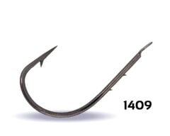 Youvella 1409 Kısa Pala Tırnaklı Olta İğnesi 100lü Kutu Black Nikel Standart - 3