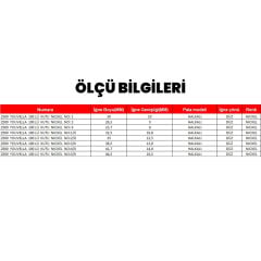 Youvella 2500 Jig Head İğnesi Delikli Uzun 100lü Kutu Nikel Standart - 4-0