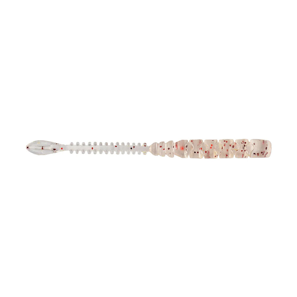 Mustad Aji Beaver Tail Silikon Kurt 010 - UV CLEAR RED GLIT - 64MM - 12Lİ