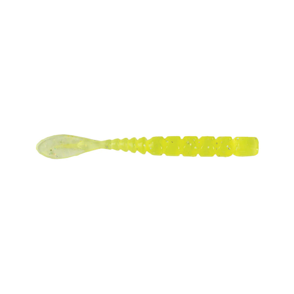 Mustad Aji Fish Tail Silikon Kurt 005 - CLEAR CHARTREUSE - 5CM - 12Lİ