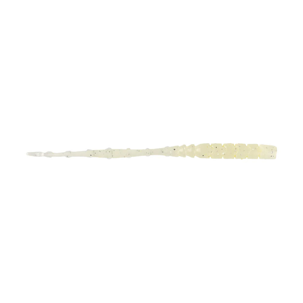 Mustad Aji Straight Tail Silikon Kurt 007 - WHITE LUMINOUS - 76MM - 12Lİ