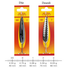 AlbaStar 404 Lüfer Olta Kaşığı DESENLİ - NO:1