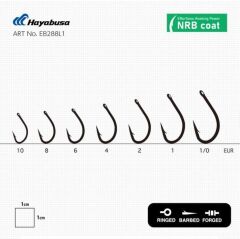 Hayabusa HBIL 288 Sazan İğnesi Dövme Teflon Black 10lu Paket