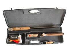 Perazzi HighTech HT PT 12/75 Yivsiz Atış Tüfeği Nikel Altın Detaylı Türk Bayrağı Gravürlü
