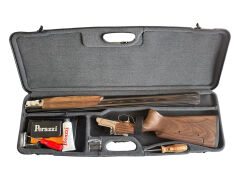 Perazzi HighTech HT PT 12/75 Yivsiz Atış Tüfeği Nikel Altın Detaylı Türk Bayrağı Gravürlü