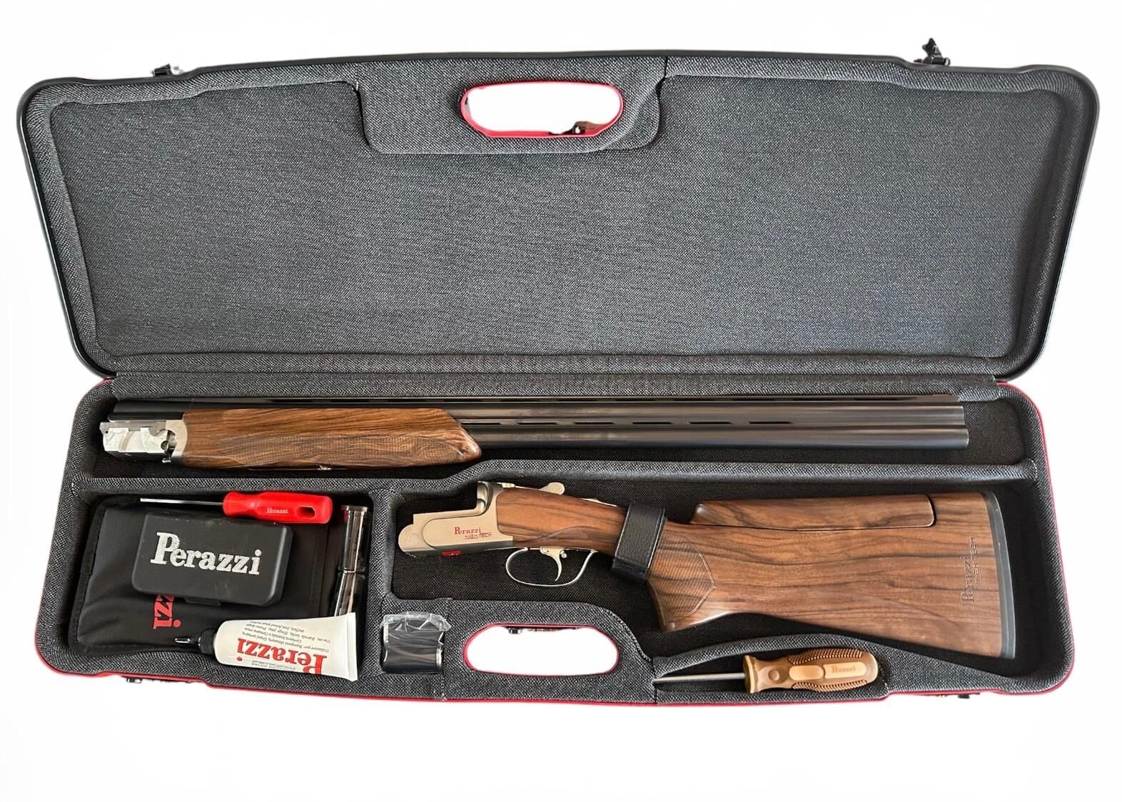 Perazzi HighTech HT PT 12/75 Yivsiz Atış Tüfeği Nikel Turkish Flag