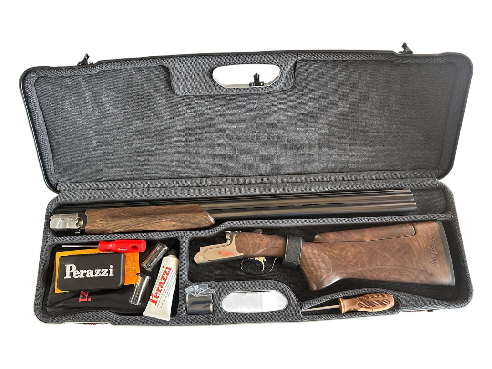 Perazzi HighTech HT PT 12/75 Yivsiz Atış Tüfeği Nikel/Orange