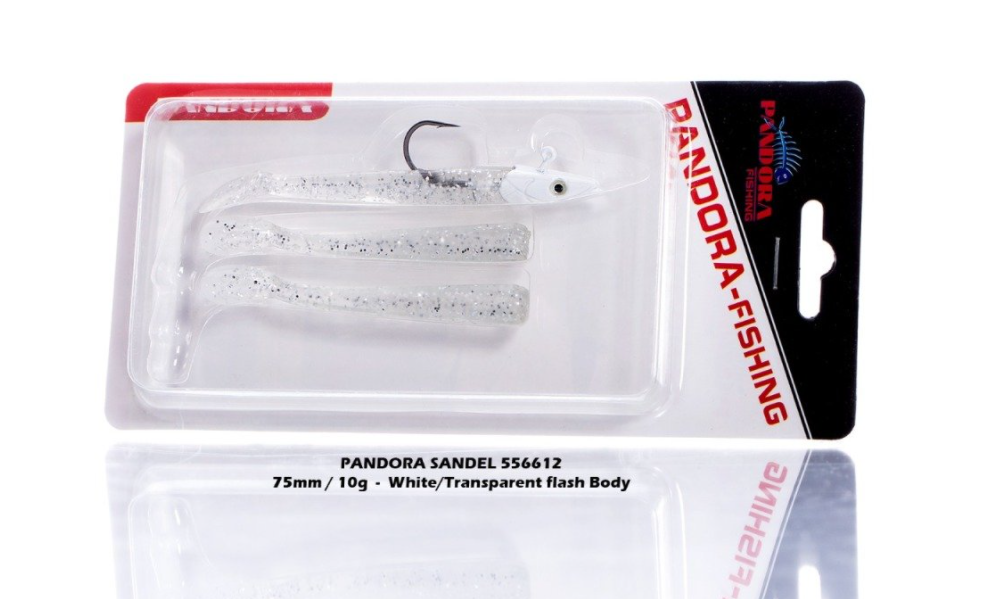 Pandora Sandel 7,5cm 10G White/Transparent Flash