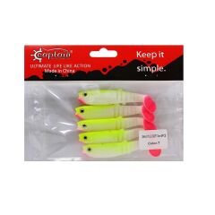 Captain 3569 Style Soft 8cm Levrek Silikonu 5li Paket Suni Yem