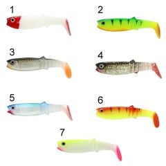 Captain 3569 Style Soft 8cm Levrek Silikonu 5li Paket Suni Yem 1