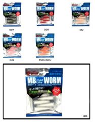 Captain 3518 Mad Bite Earth Worm 4 cm Aromalı LRF Silikon Yem 8li Set 013