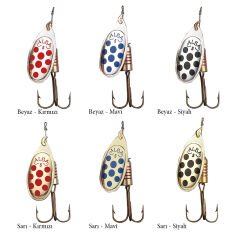 AlbaStar 202 Döner Olta Kaşığı SARI-MAVİ - NO:4