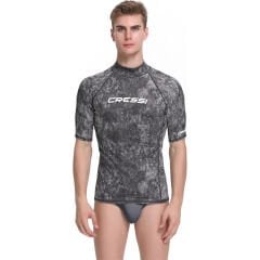 Cressi Rash Guard Man T-Shirt CAMO BLACK GREY - 2XL - NO:6