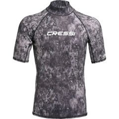 Cressi Rash Guard Man T-Shirt CAMO BLACK GREY - 2XL - NO:6