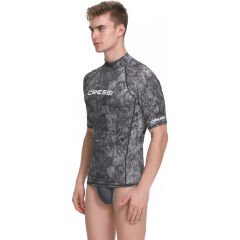 Cressi Rash Guard Man T-Shirt CAMO BLACK GREY - L - NO:4