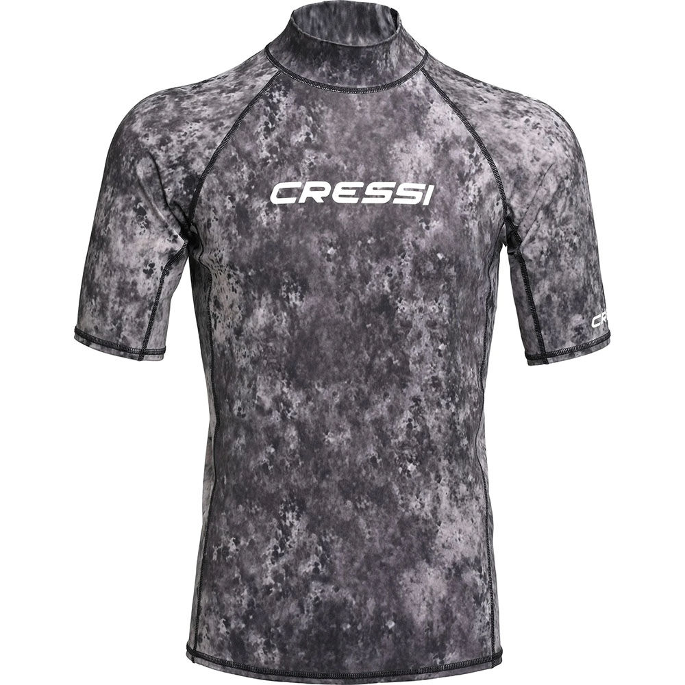 Cressi Rash Guard Man T-Shirt CAMO BLACK GREY - XL - NO:5