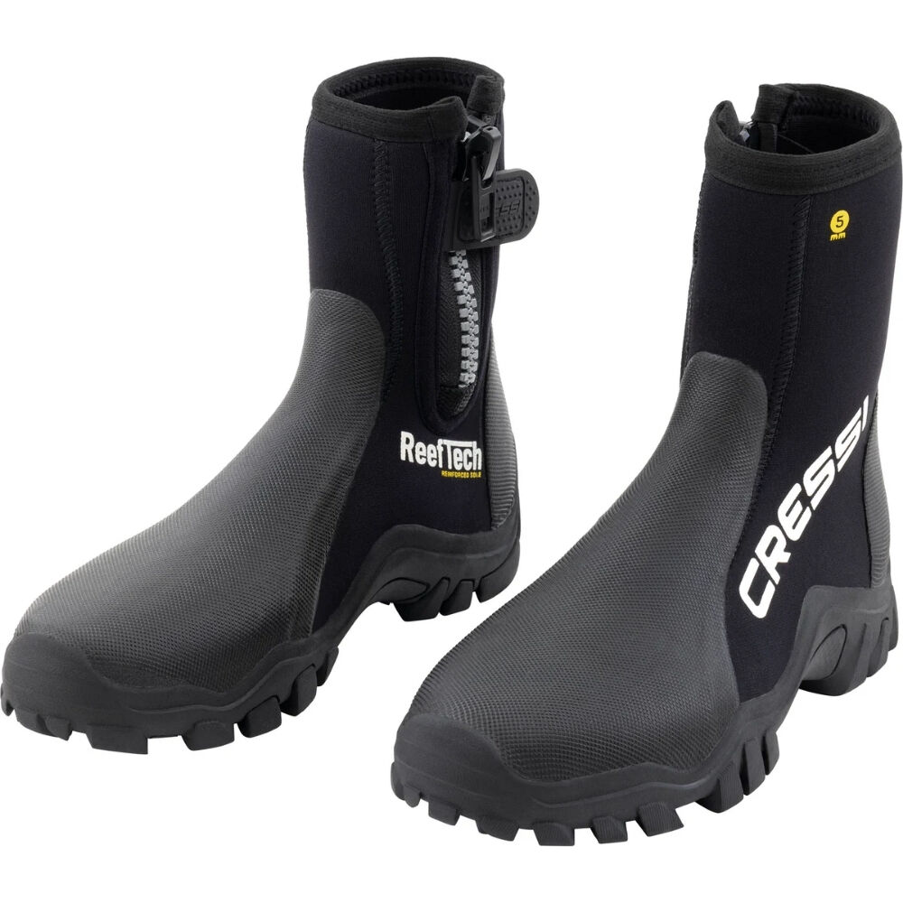 Cressi Reeftech RS Dalış Çizmesi BLACK - 5MM - 2XL -46-47