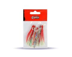 Captain 3594 Octopus Curly 6cm Ahtapot Sübye 5li Paket Suni Yem 4