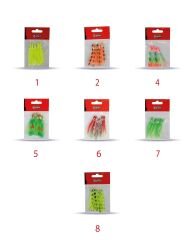 Captain 3594 Octopus Curly 6cm Ahtapot Sübye 5li Paket Suni Yem