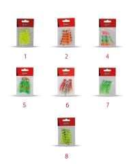 Captain 3594 Octopus Curly 6cm Ahtapot Sübye 5li Paket Suni Yem 4