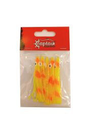 Captain 3594 Octopus Curly 6cm Ahtapot Sübye 5li Paket Suni Yem 4