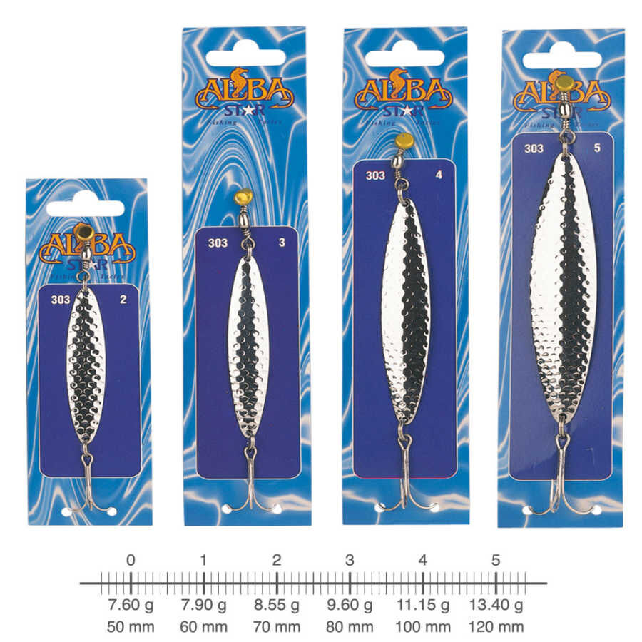AlbaStar 303 Lüfer Olta Kaşığı DESENLİ - NO:0